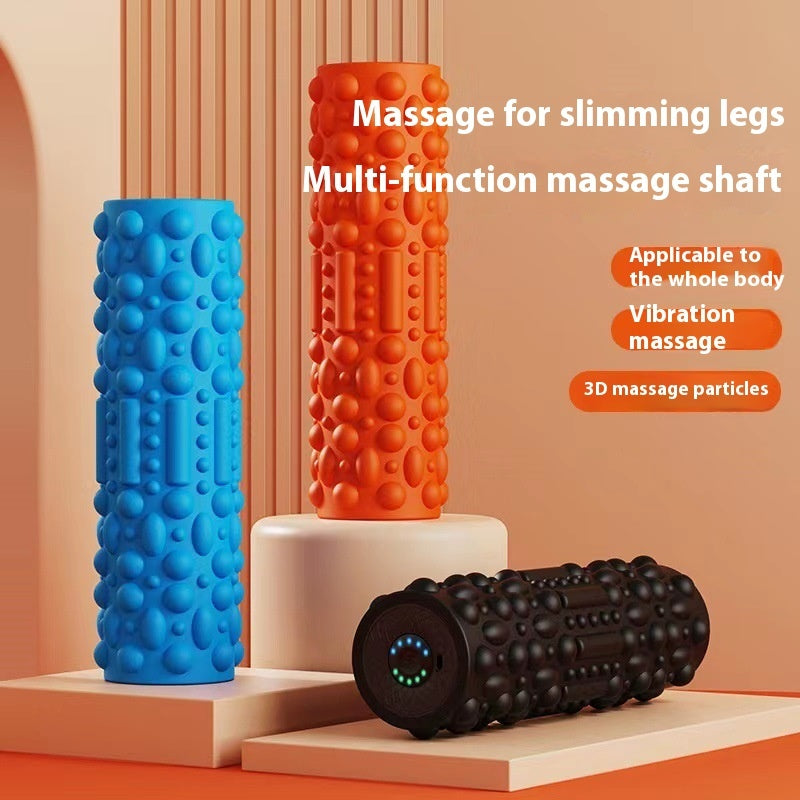 Portable Vibrating Foam Roller for Relaxed Muscles & Tension Relief