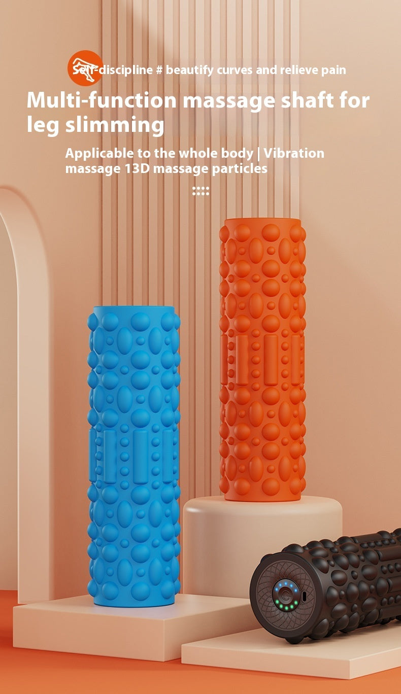 Portable Vibrating Foam Roller for Relaxed Muscles & Tension Relief